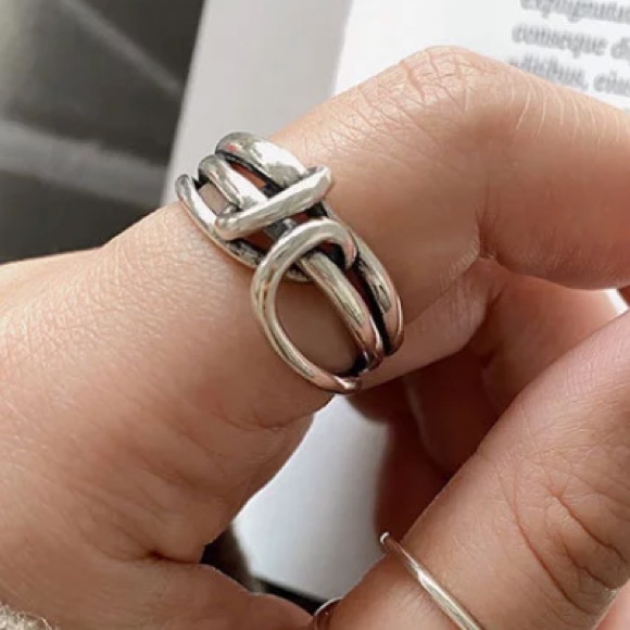 🤍Insta sterling silver open ring - Picture 4 of 4